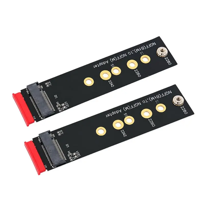 Y45A-For PCI-E Bus SSD M. 2(NGFF) Key B+ M To Key M Adapter 2 Pieces- Supports 2242/2260/2280 Type M. 2 Key M SSD Dimension
