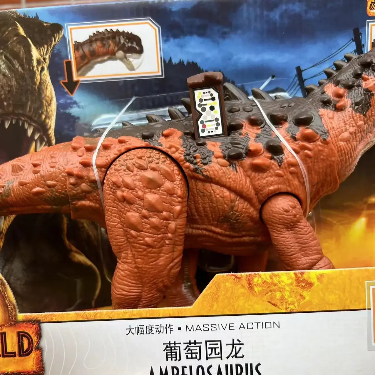 jurassic-world Dominion Massive Action Dinosaurier Figur, Ampelosaurus Dino Spielzeug mit Attack Motion Geburtstagsgeschenk HDX50