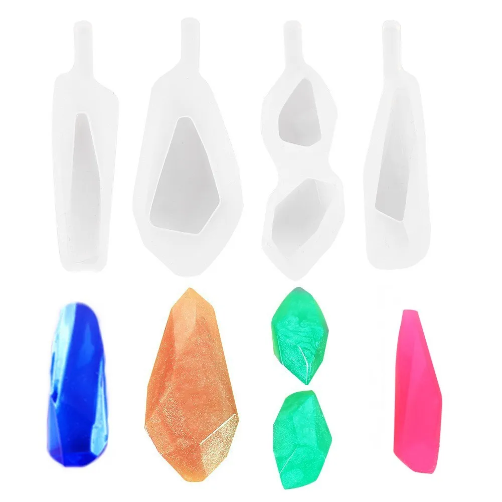 

Силиконовая форма для эпоксидной и УФ-смолы в форме кристаллического кусочка кварца, для изготовления подвесок и украшений своими руками