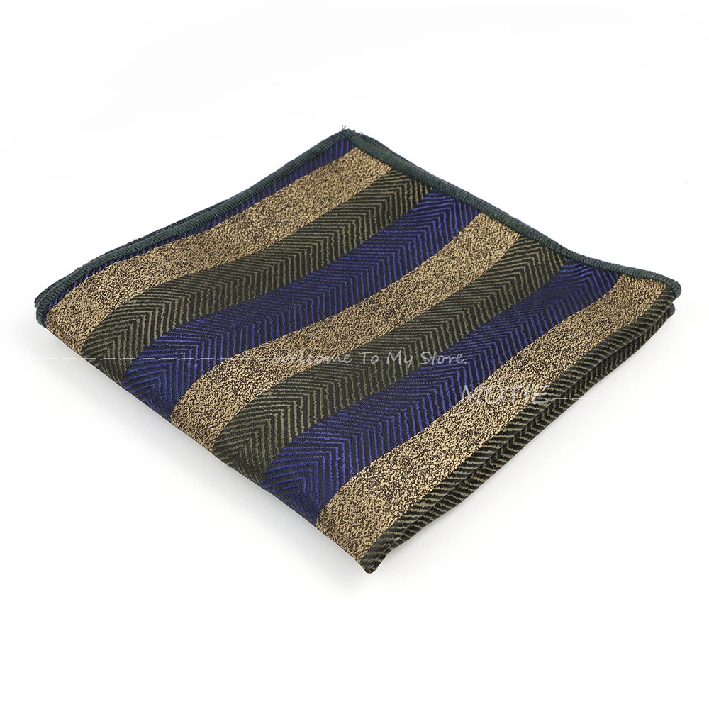 Cashew Flower Polyester Pocket Square for Men