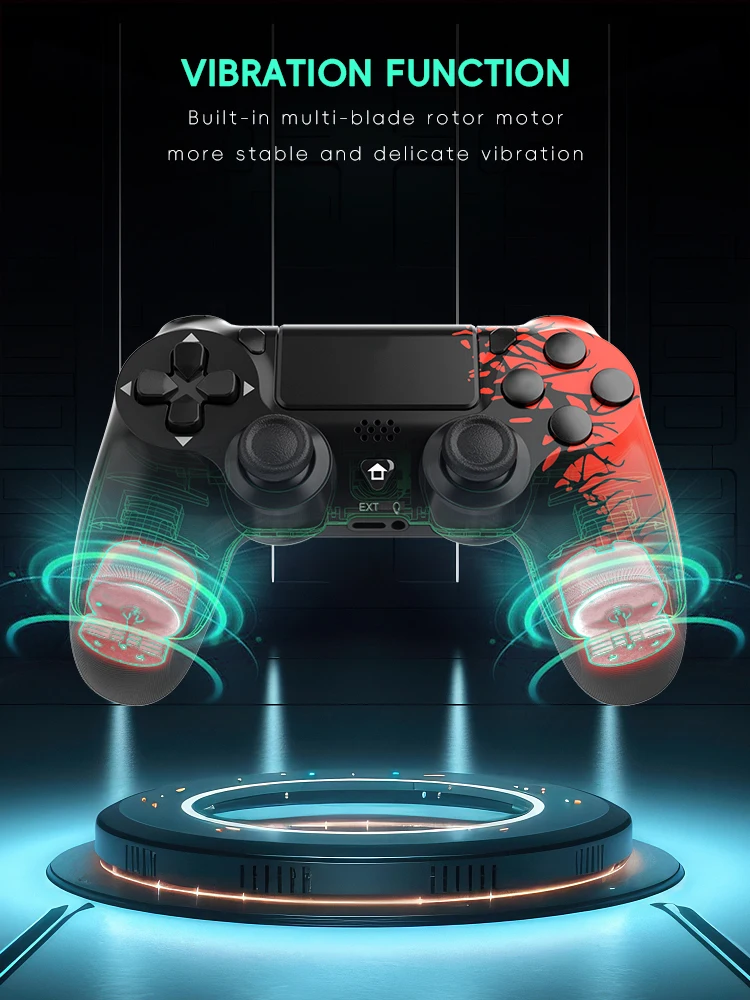 ضفدع بيانات-وحدة تحكم لاسلكية لجهاز PS4 Pro ، لوحة ألعاب متوافقة مع البلوتوث ، عصا تحكم للكمبيوتر الشخصي ، أندرويد