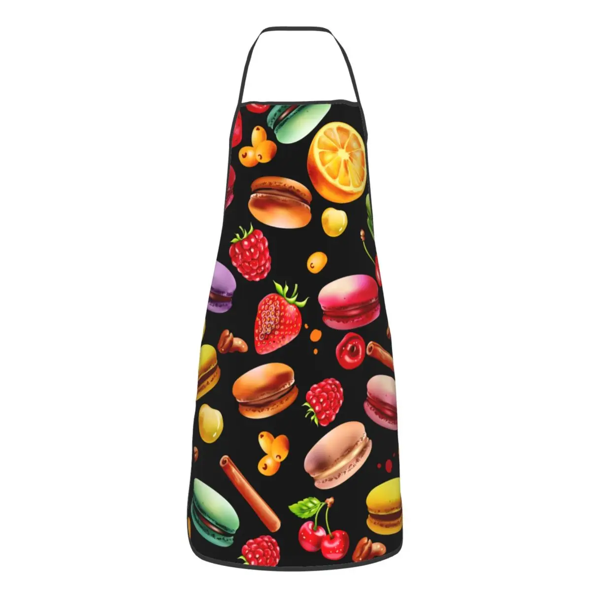 Custom Bib Strawberry Cherries Fruit Pattern Aprons for Men Women Unisex Adult Chef Kitchen Cooking Tablier Cuisine Painting