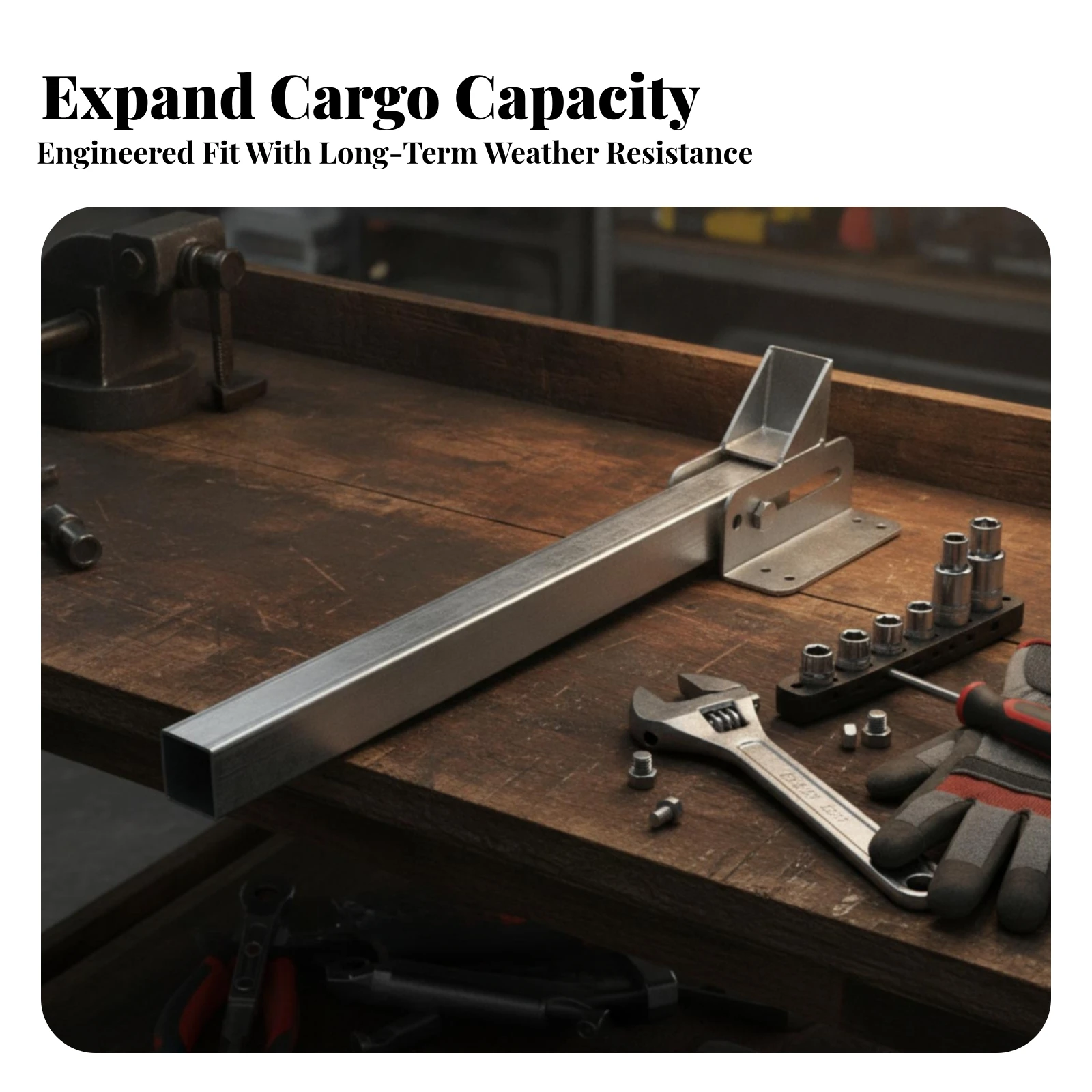 Support Bracket Heavy-Duty Tricycle Cargo Bed Bracket Hardware Rust-Resistant for Couriers, Farm Work