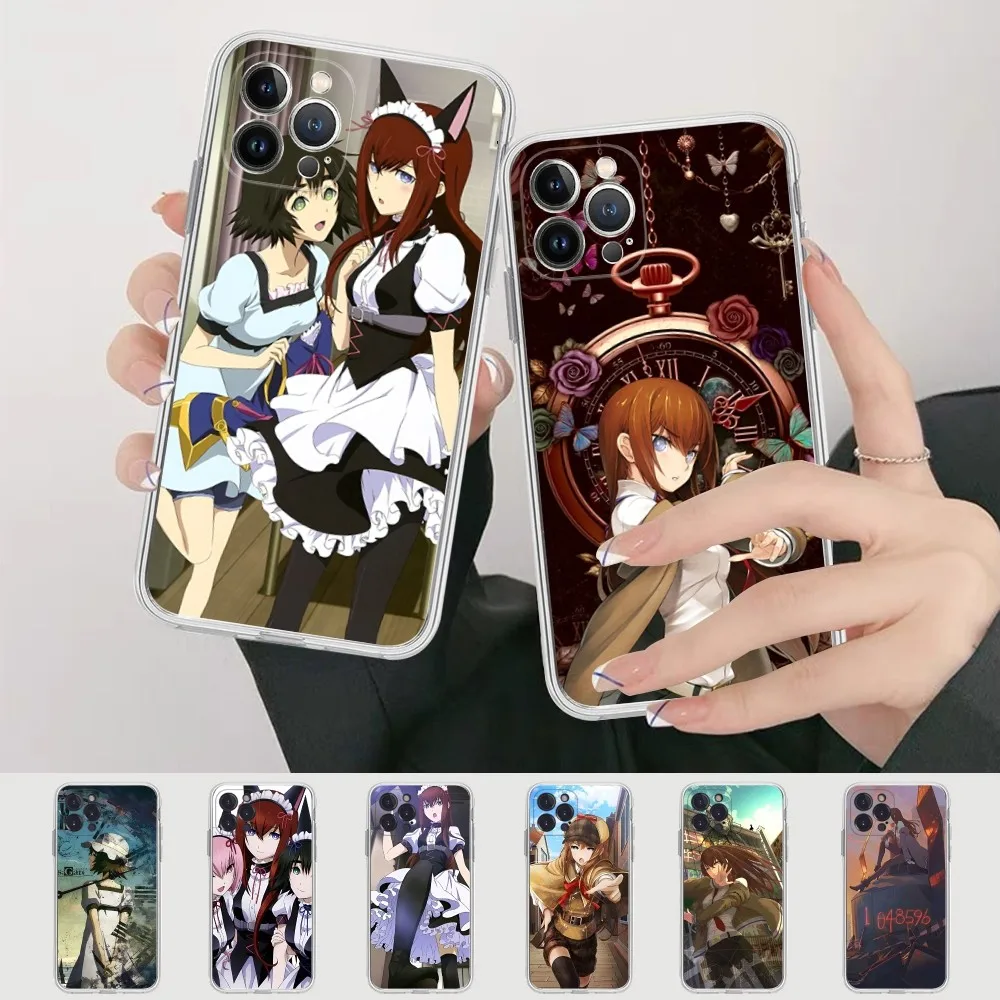 Steins Gate Okabe Anime Phone Case Silicone Soft For Iphone 16 15 14 13 12 11 Pro Mini XS MAX Plus X Cover