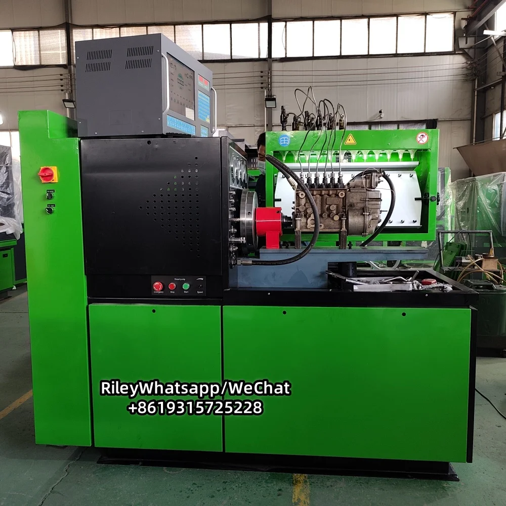 Banc d'essai de pompe mécanique Euro II à 12 cylindres CRS900S, mesure du capteur de débit du cylindre, Test de pompe à rampe commune