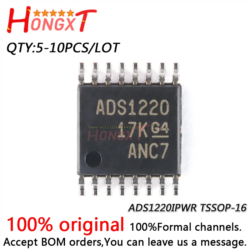 

5-10PCS 100% NEW ADS1220IPWR ADS1220 TSSOP-16.Chipset