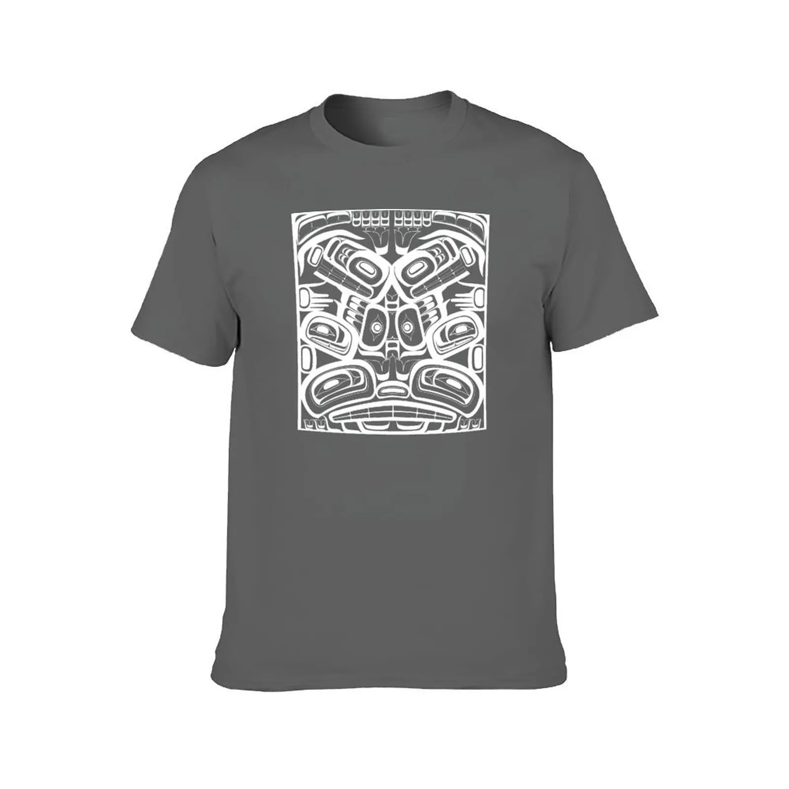 White totem native formline design orca bear raven T-Shirt cotton t shirt pack t shirts designer funny t shirts cotton T-Shirt