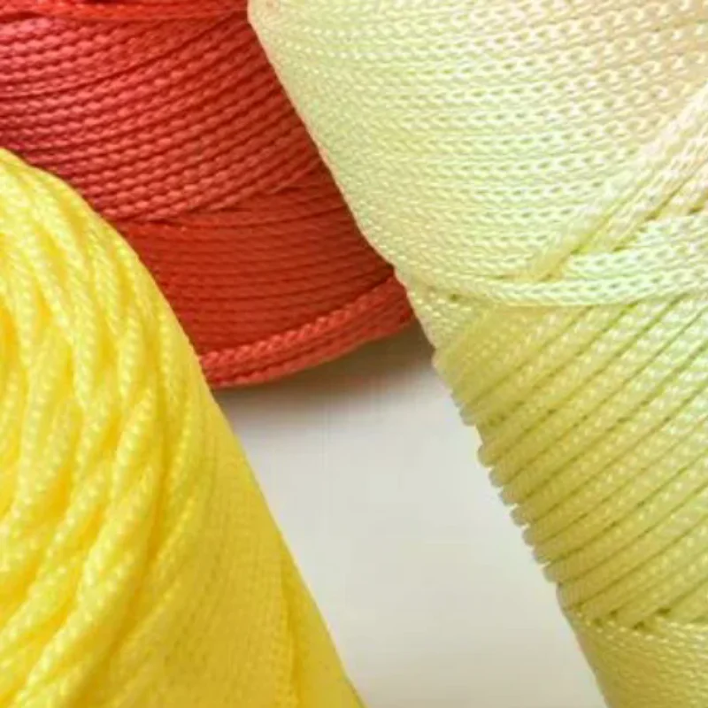 

1PC Light-Weight Ice Silk Yarn For Summer DIY Hand-Woven Sun Hat Bag Shoes Cushion Craft Rope Hollow Wool Crocheting Cushion