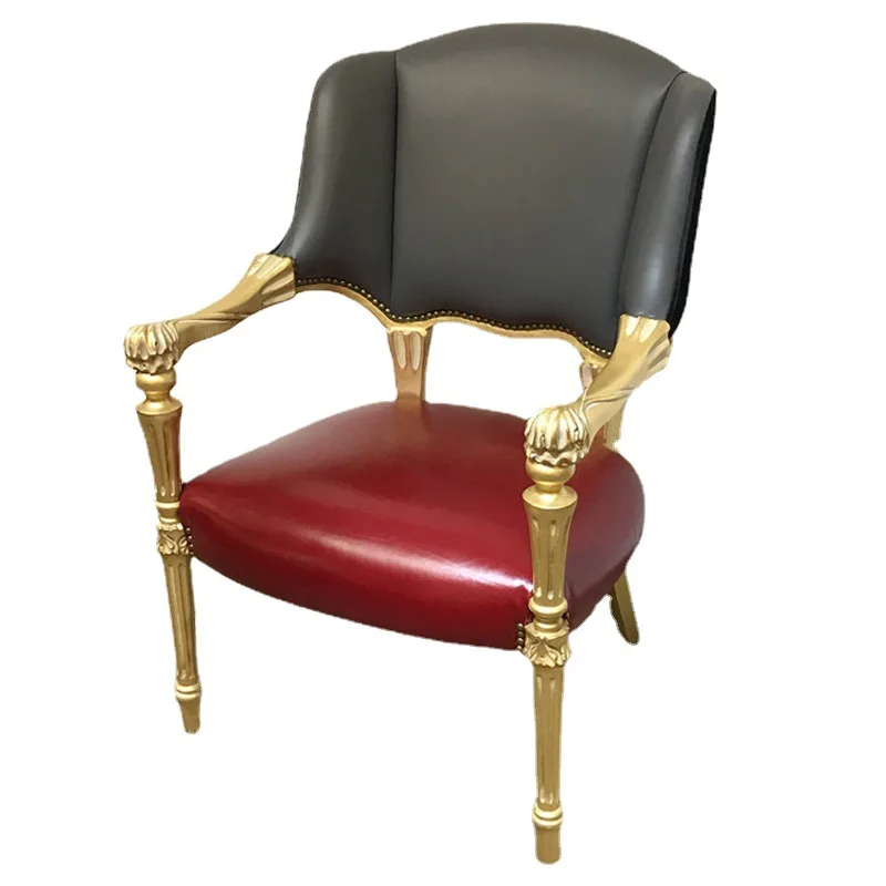 

Обеденный стул Обеденный стол из массива дерева Неоклассический гостиничный обеденный американский стул Кожаный кабинет для конференций