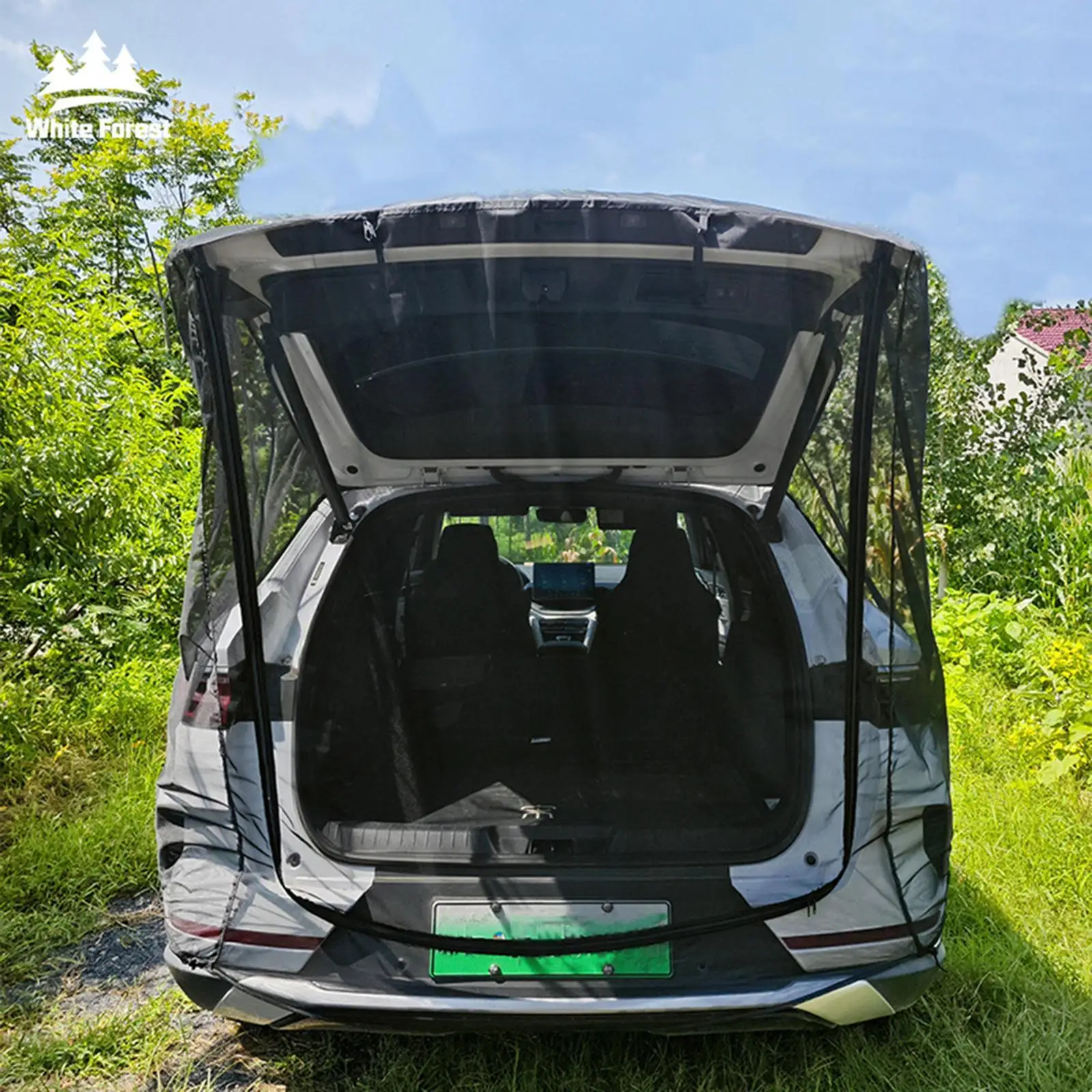 Car Tailgate Mesh Screen Scratch Resistance High Density Multifunction Camping Ventilation Cover for Truck SUV Vehicle