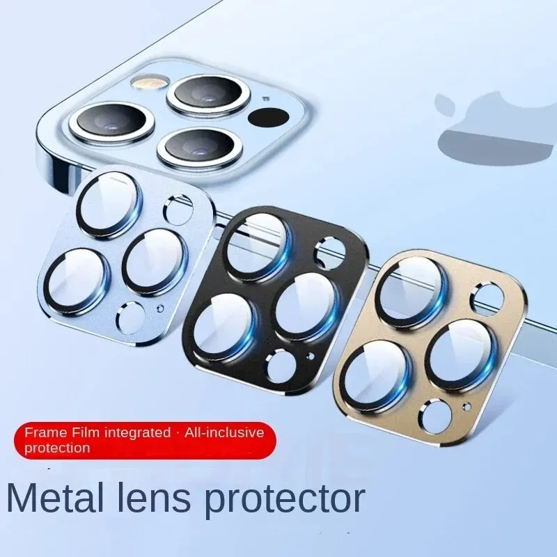 Camera Lens Protectorfor iPhone 11 15 14 12 13 Pro Max Titanium Metal Camera Cover Screen Metal Glass For iPhone 14 15 Pro MAX image 4