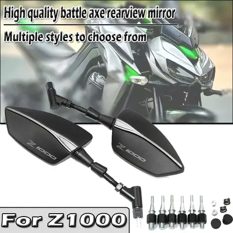 For Z1000 Z1000SR Z1000R 2018 2019 2020 2021-2025 8/10mm New High Quality Universal Motorcycle Tomahawk Rear View Mirror