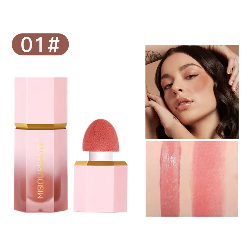 6 colori Liquid Blush Waterproof multiuso viso nutriente Blush Stick guancia fard naturale trucco viso Blush