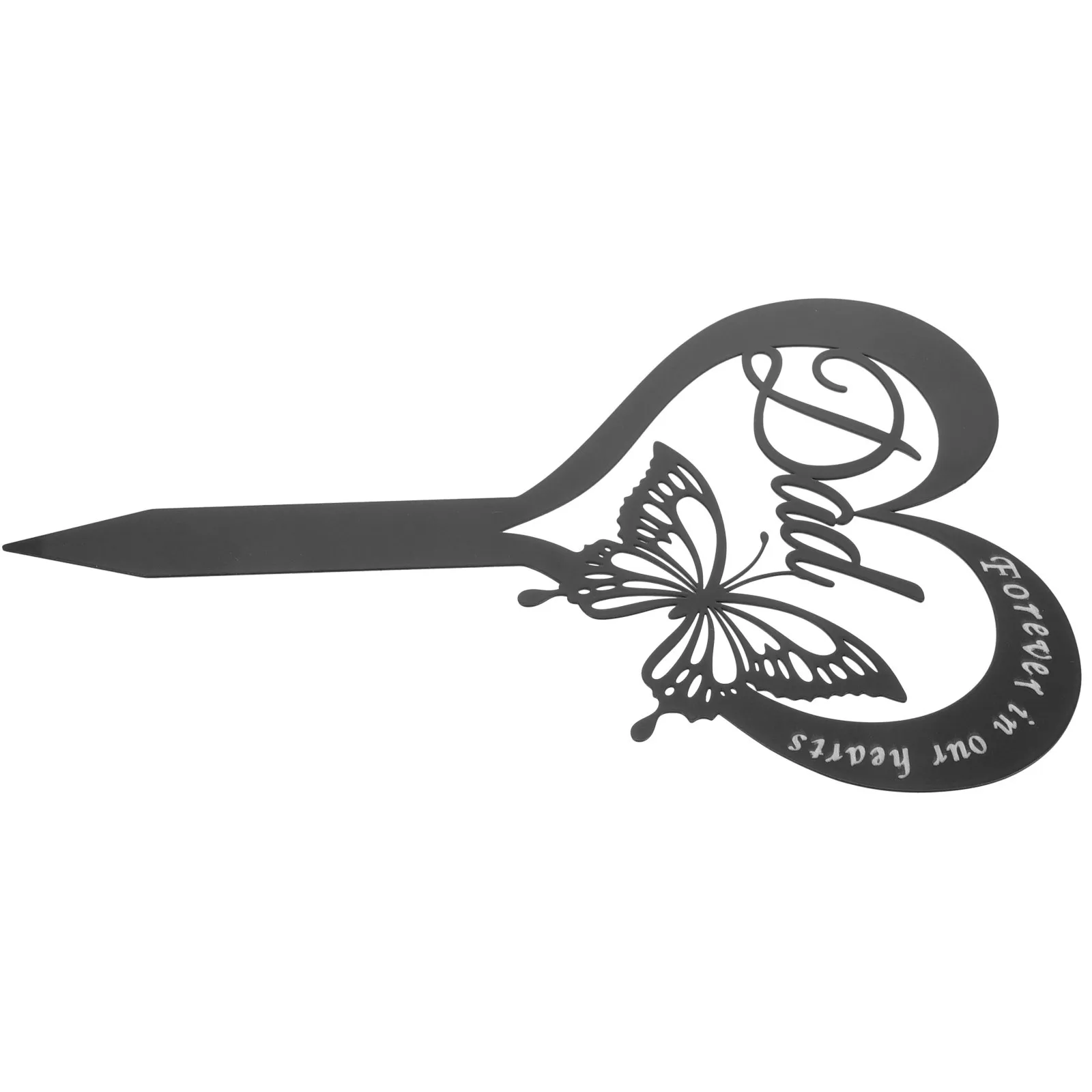 

Heart Shaped Cemetery Memorial Stake Iron Garden Grave Decoration Sympathy Gift Remembrance Love Grave Heart Shaped Stake