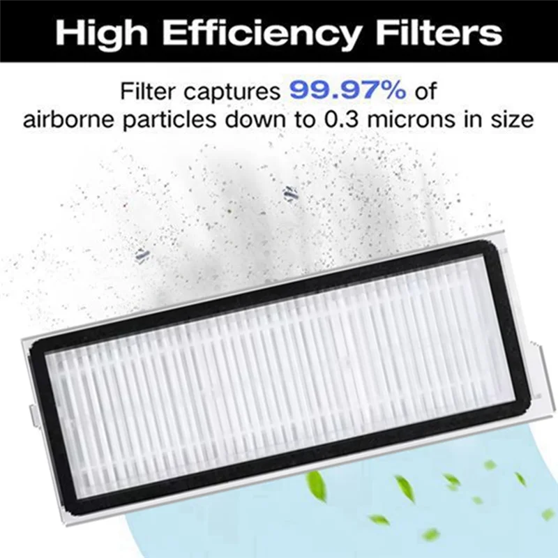 A99T Spare Parts For Roborock Qrevo Edge/Qrevo Edge S5A Main Side Brush Hepa Filter Dust Bag Mop Cloth Efficient Cleaning