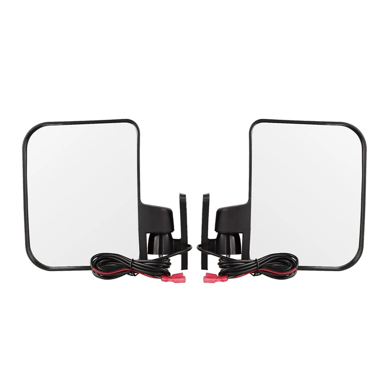 Golf Cart Side Mirrors With LED Turn Signal Light For Club Car EZGO Yamaha And Others Golf Cart