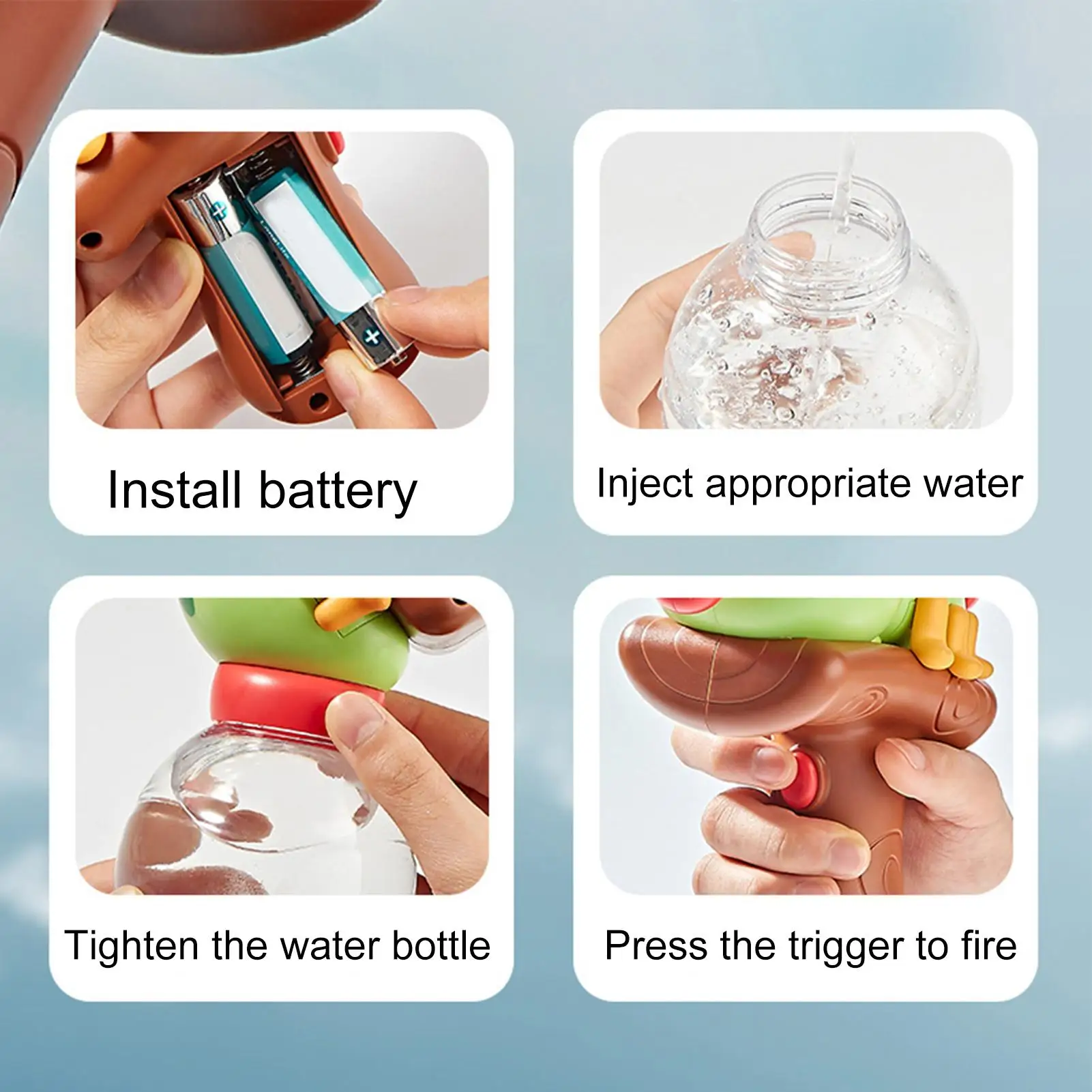 Elektrisches Wasserspritzer-Spielzeug, Ameisenform, Spritzpistolen für Kinder, Spielen im Freien, Pool, Strand, Park, Sommer-Wasserspiele