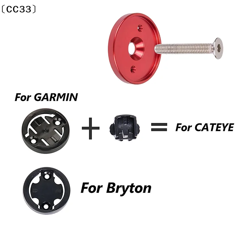 Bicycle Computer Holder Bike Stopwatch GPS Mount Stem Top Cap Computer Holder Phone Holder For Garmin Bryton Cateye Parts〔CC33〕 image 4