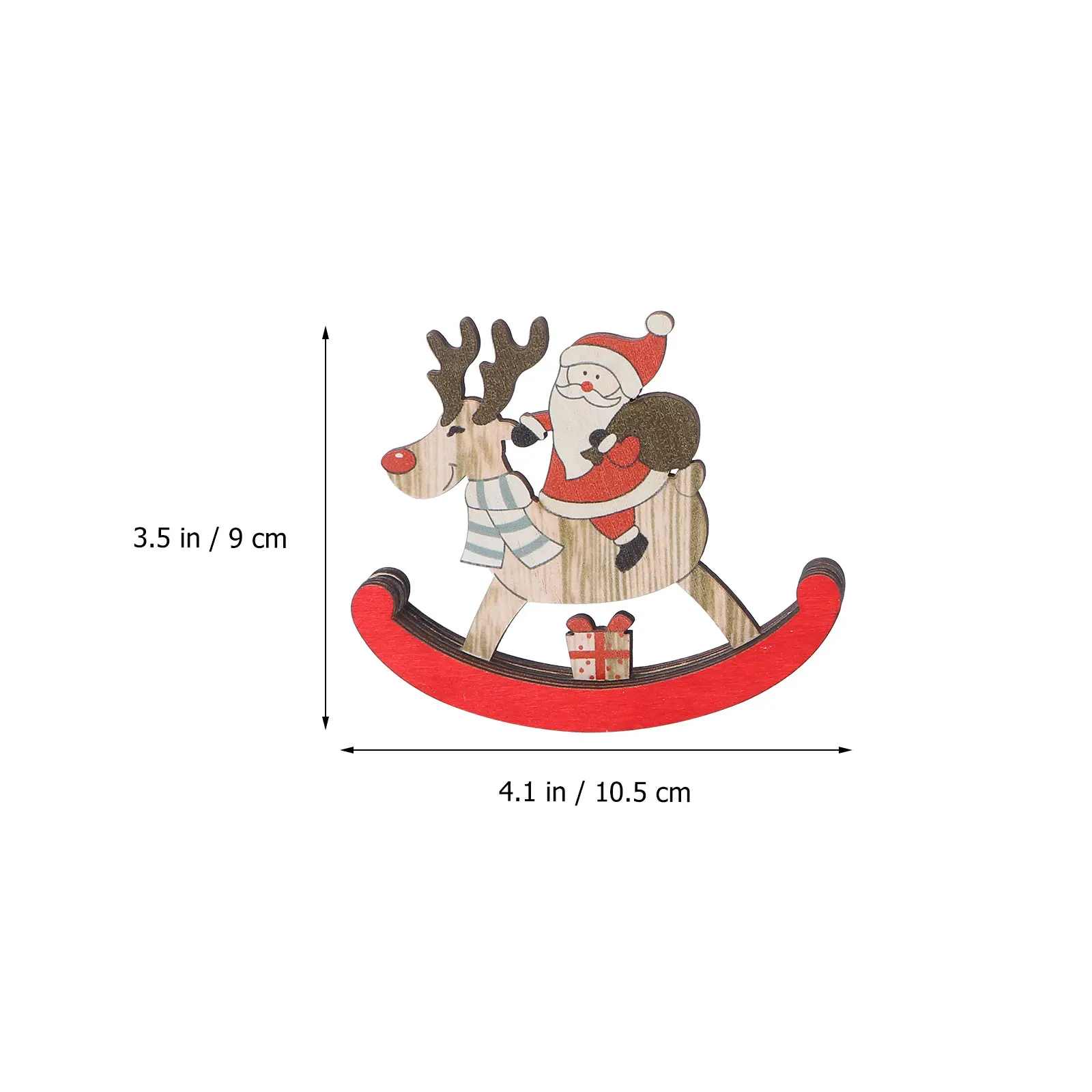 

2 Pcs Xmas Ornament Christmas Ornaments Desktop Decor for Decorative Accessory Decoration