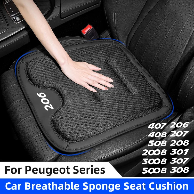 Car Seat Cover For Peugeot 206 207 208 301 307 308 407 408 508 2008 3008 5008 Breathable Non-Slip Seat Cushion Car Chair Cover