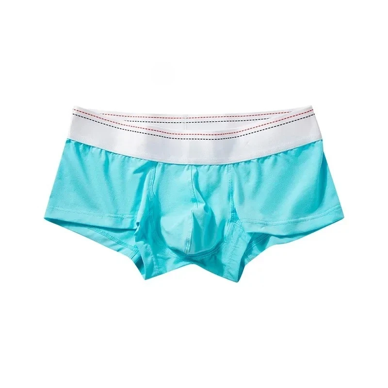 

Мужские хлопковые трусы-боксеры с U-образным выпуклым карманом, сексуальные, с низкой посадкой, влагоотводящие, дышащие, комфортные, для спорта