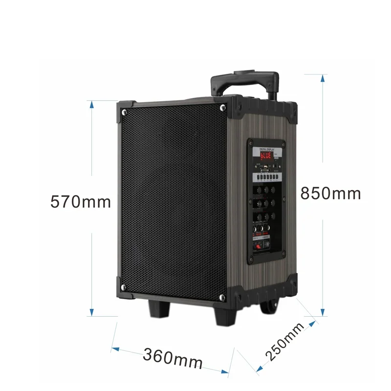 Professional LT-912 BT Wireless Speaker Trolly Outdoor Dj Sound Box Bass Speaker for Music Portable Karaoke Party Battery OEM