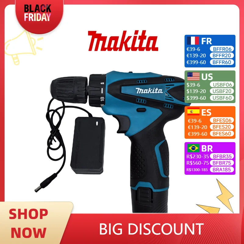 

Makita Mini drill DF330d,hand electric drill screwdriver Household hammer drill rechargeable driver,cordless electric tools