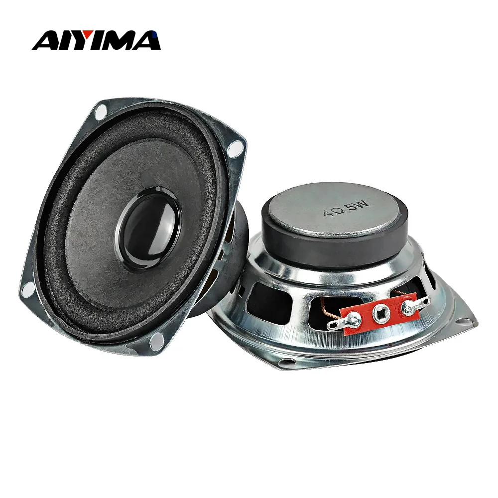 

AIYIMA 2Pcs 3 Inch Portable Full Range Speaker 4 Ohm 5W Loudspeaker Multimedia Speaker Amplifier Home Audio Theater