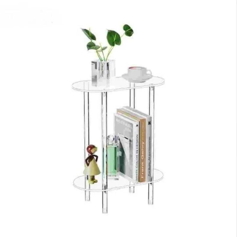 Naxilai Clear Acrylic Side Table 1set, 40(L)*20(W)*50(H)cm 15.75