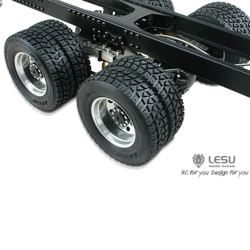 LESU 1/16 truck tractor DIY German bruder modified 60002 road tire narrow tread