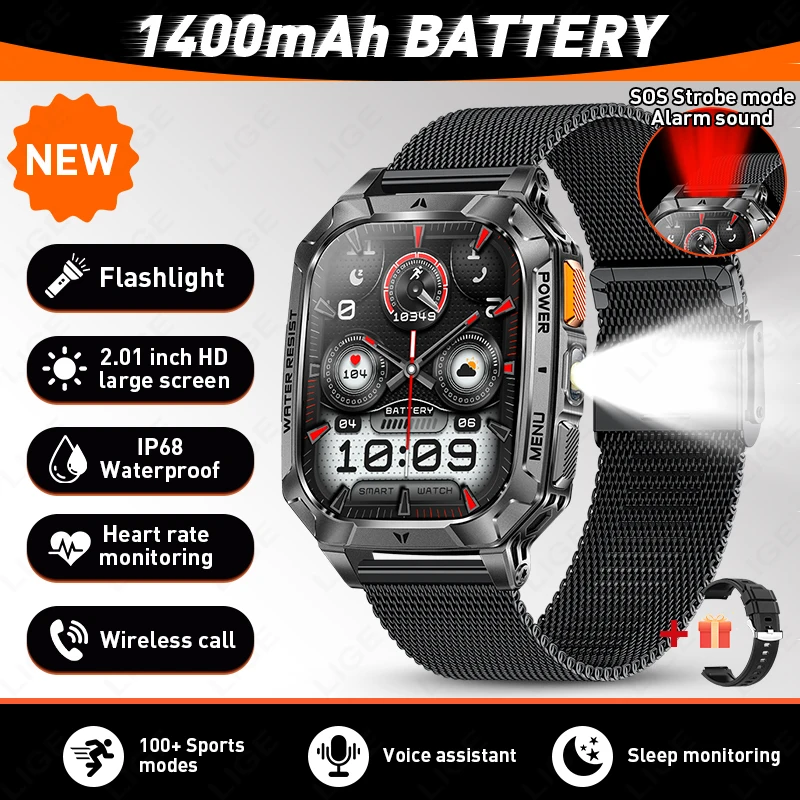 Large Battery Smart Watch for Men