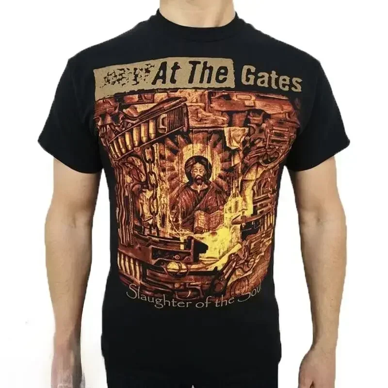 At The Gates Slaughter Of The Soul Black TShirt In Flames Dissection