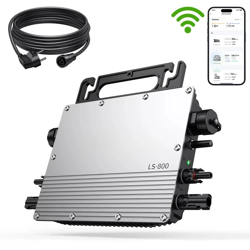 

Home Micro on Grid HM 1600W Grid Tie 800w Inverter With Reactive Power Control Microinverter IP67