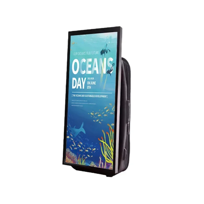 

32 Inch Portable Lcd Backpack Advertising Billboard Lcd Display Advertising Billboard with Mobile Control