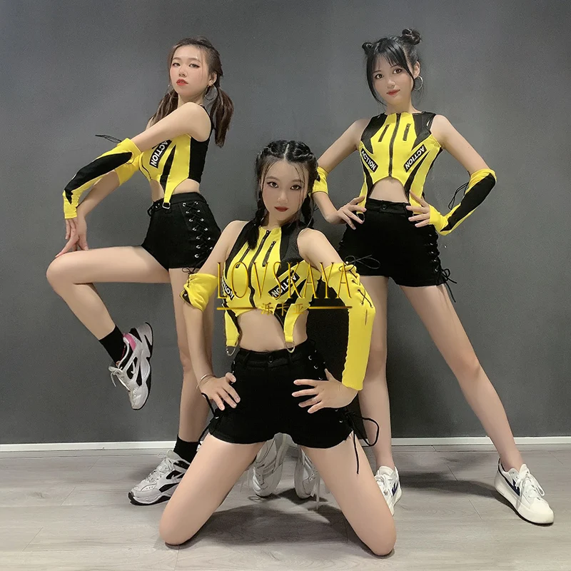 Jazz Dance Costumes for Girls and Women, Dancing Clothes, Singing Tops, Ins Style, Women's Suits, Kpop Clothes