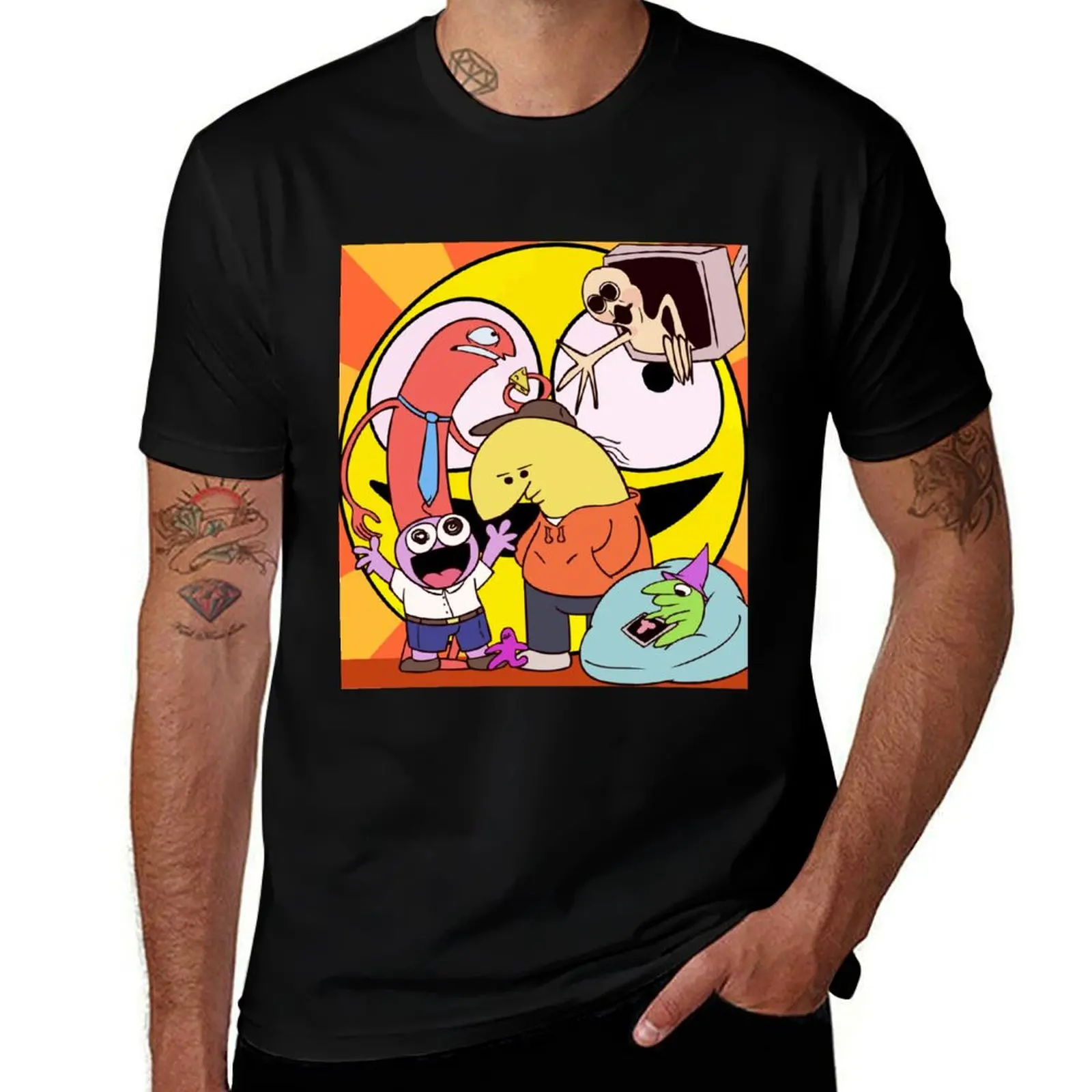 

Smiling Friends T-Shirt custom t-shirts animal prinfor boys anime stuff men t shirt