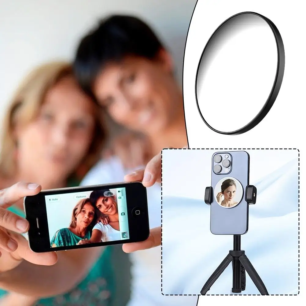 For Magnetic Phone Selfie Mirror Smartphone Beauty Mirror Video Selfie Vlog Magnetic Mirror For Streaming Selfie I9g8