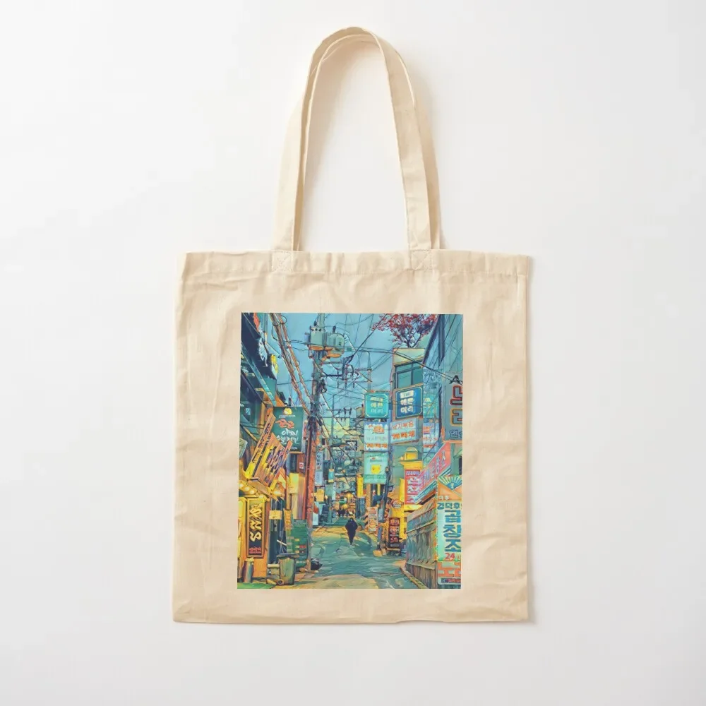 

Seoul Tote Bag shopper bags Canvas university shopper bag shoping bag