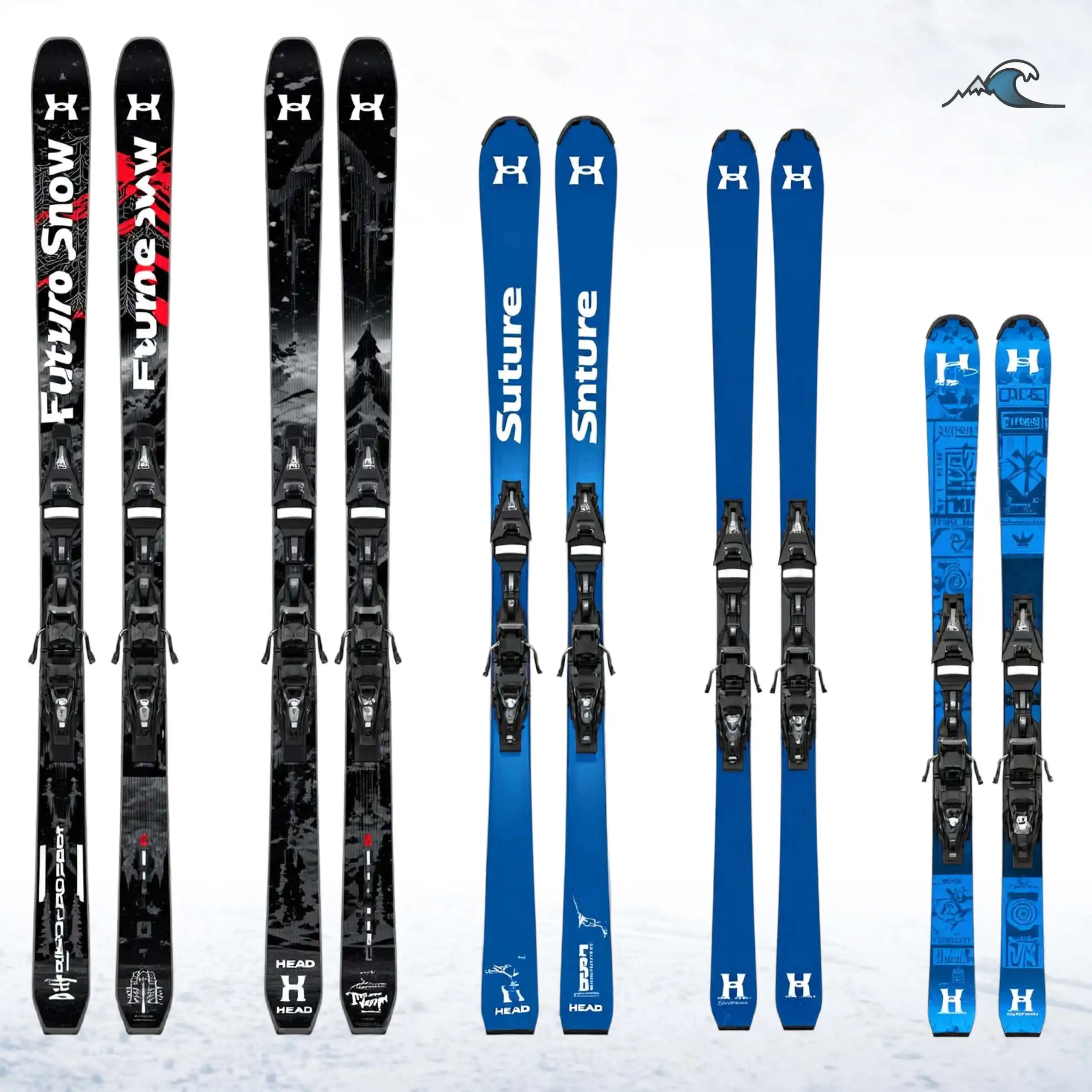 Skis Customized Adaptive Flex Wood Composite Core Carbon Eco-Friendly Foldable All Terrain Hybrid Profile Multi Snow Conditions