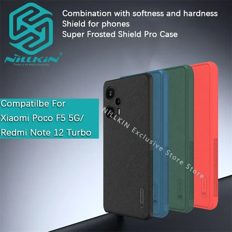 

Nillkin для Redmi Note 12 Turbo/Poco F5/Mi 12T/для Redmi K50 Ultra/K50 ​ Защитный чехол Super Frosted Shield для телефона