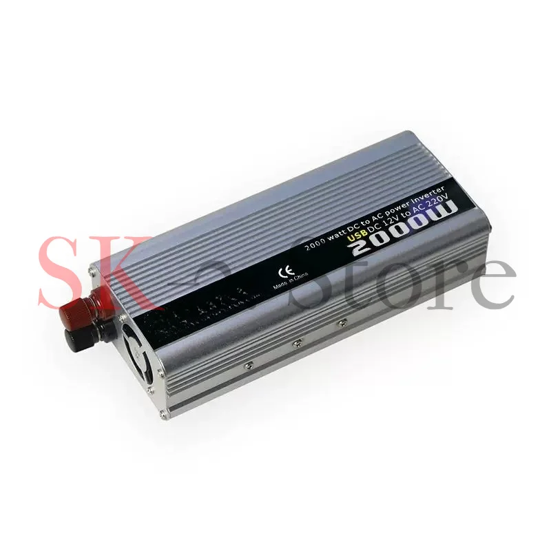 12V to 220V Car Power Inverter 1000W with USB Port Portable Power Converter Solar Inverter for Vehicle