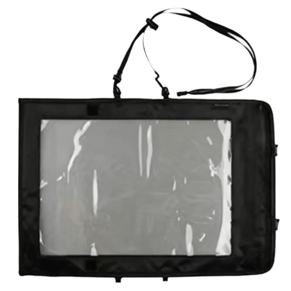 Portable TPU Map Case Clear Window Double Zipper Waterproof Pouch Lightweight Hanging Strap Map Pouch Camping