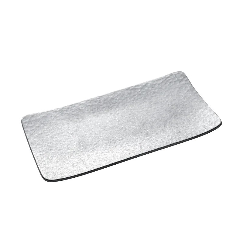 Matte Aged Towel Plate 304 Stainless Steel Sushi Plating Cutlery Tray