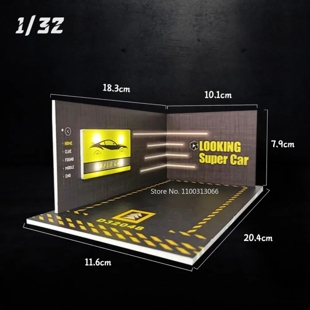 男の子と女の子のための車のモデルの収納ボックス,車両の駐車場,ロット,おもちゃ,ガレージ,内蔵ライト,収集可能なギフト,誕生日プレゼント,1:32