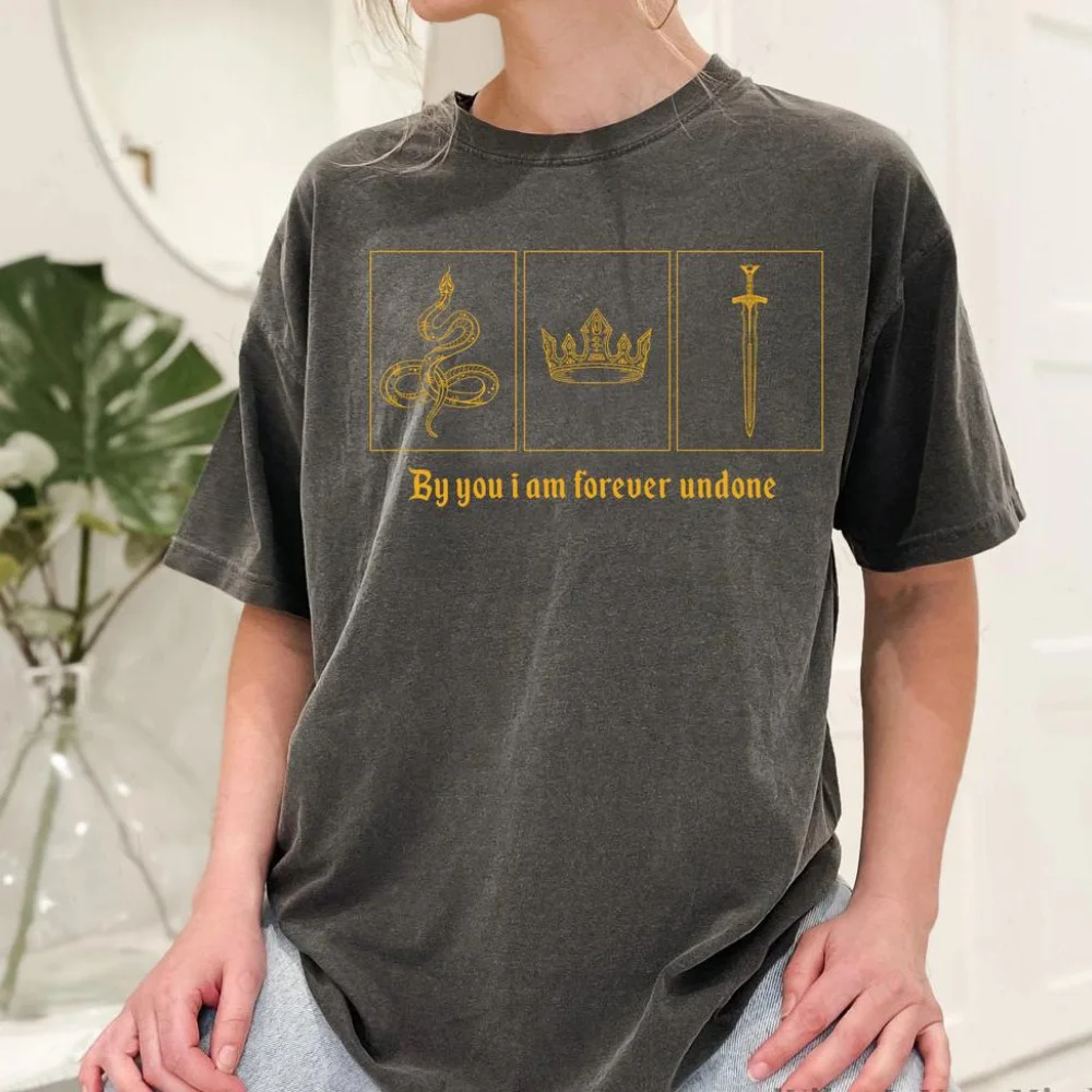 تي شيرت قطني مستوحى من قبل أنا إلى الأبد، تي شيرت الأمير القاسي، Greenbriar، هدية الكتب، قميص الكتب