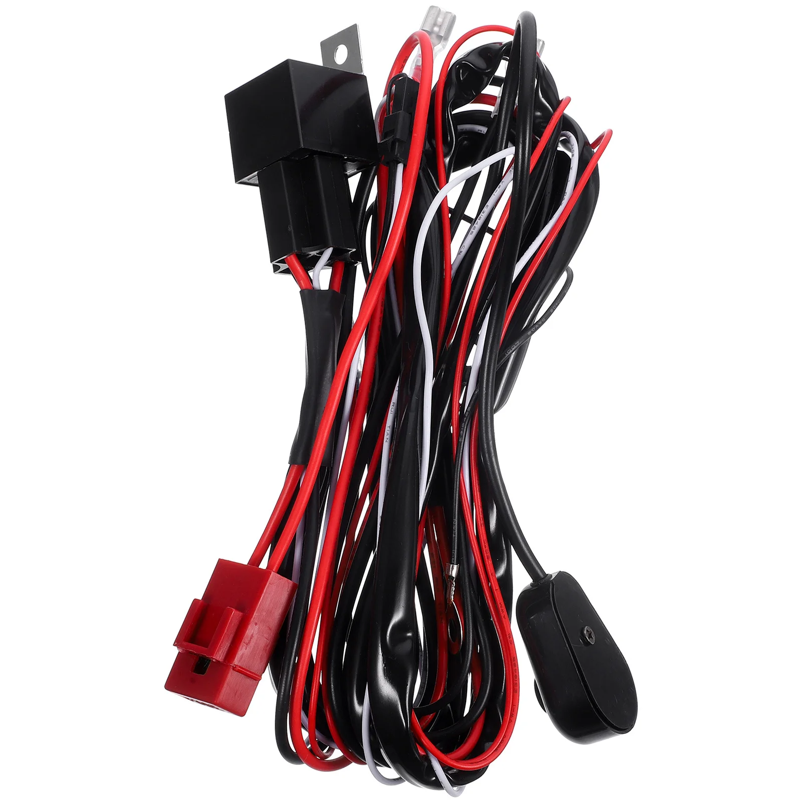 

Heavy Duty Power Relay Wiring Harness Kit 40a Fuse Illuminated on Off Rocker Switch Easy Install Wire Harness for LED Light Bar