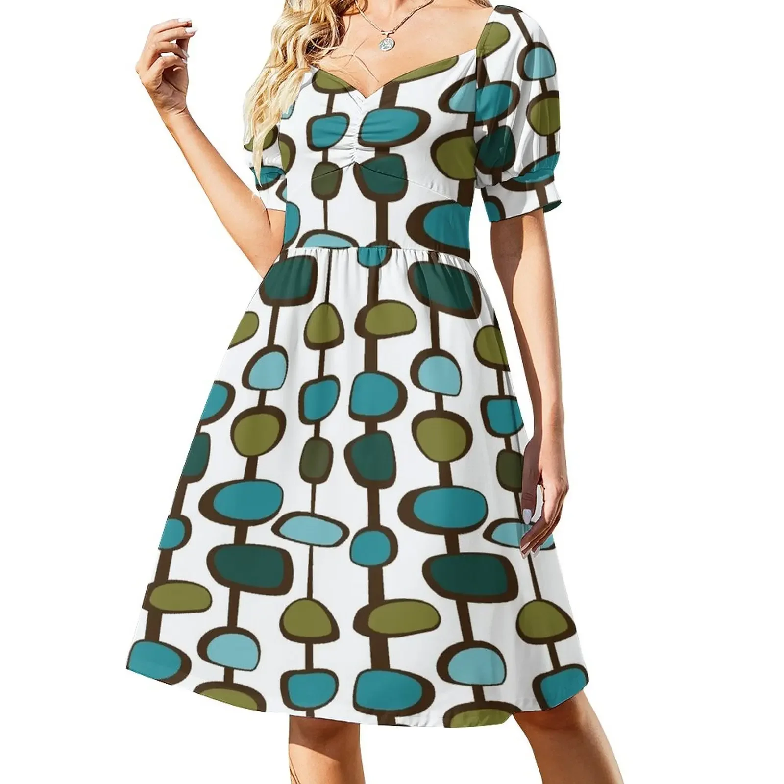 

Mid-Century Modern: Baubles Short-Sleeved Dress dress summer dress for women summer
