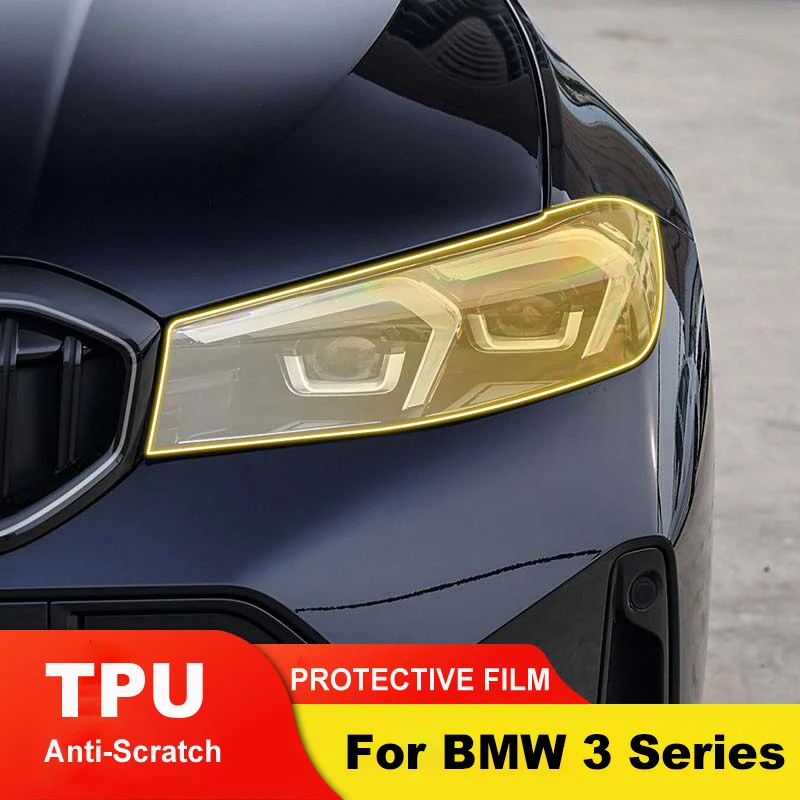 

Car Headlight Clear TPU Protection Film for For for For BMW 3 Series 2023-2025 Anti-scratch Transparent Protective Light Film