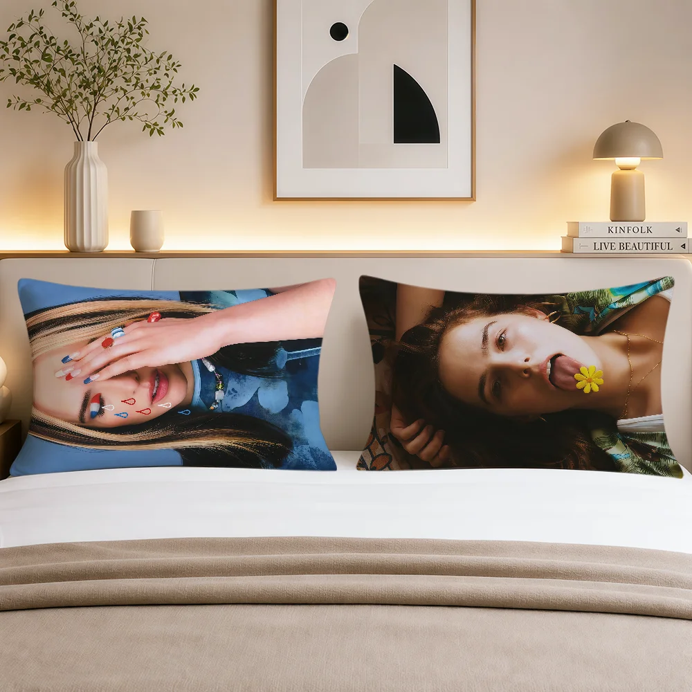 Fotografia 4: Capa de Almofada Retangular Macia Z-Zoey Deutch para Sofá, Decoração de Sala de Estar, Dormitório, Cabeceira, Presente