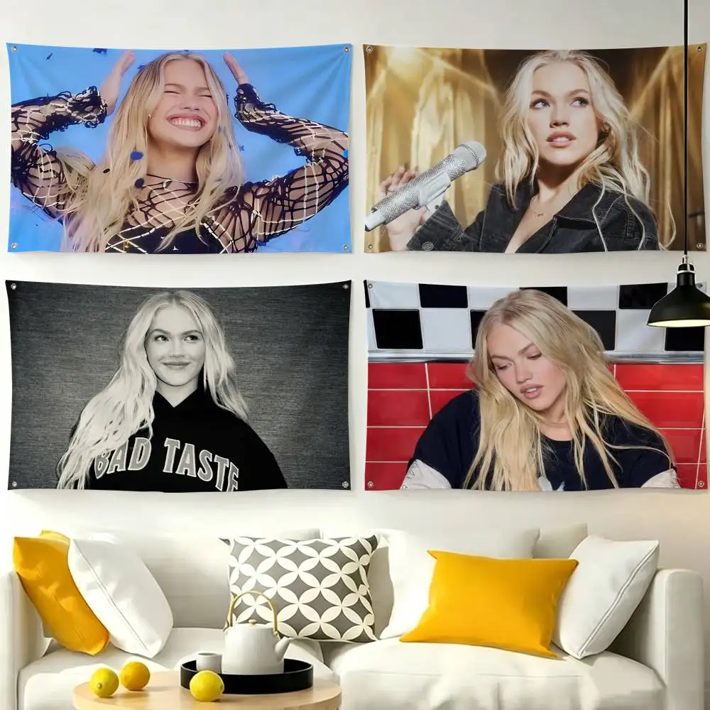 Freya Skye Singer Flags for Bedrooms Home Decor Items Outdoor Decors Garage Decoration Flaga